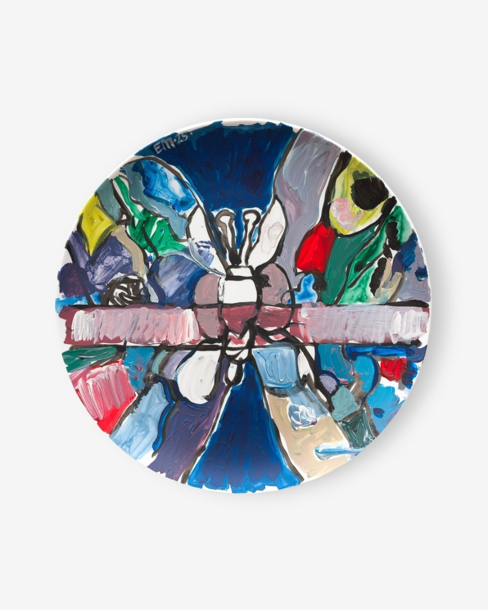 Eddie Martinez - Untitled, 2025 - ARTWALK NY x Artist Plate Project ...